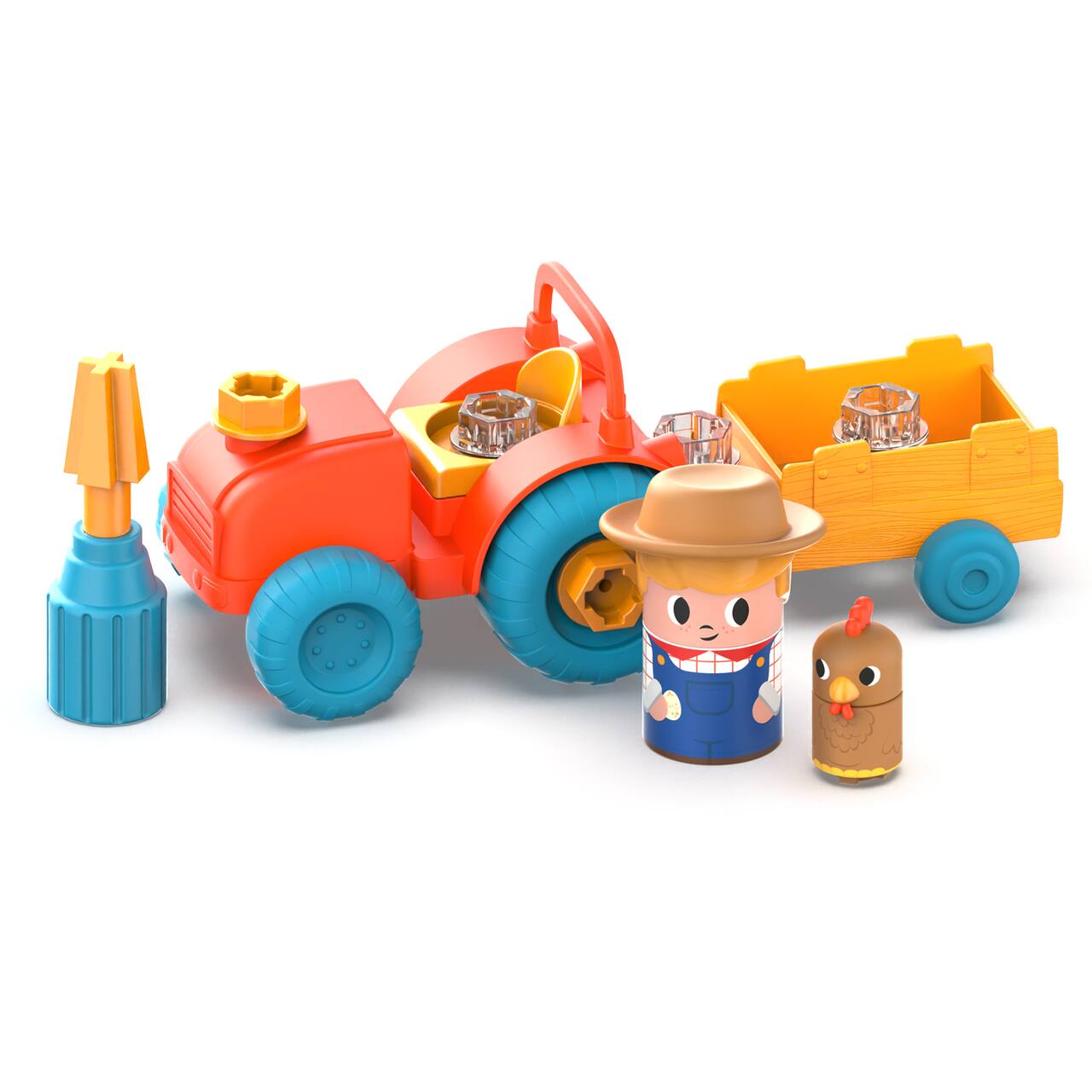 Educational Insights Design & Drill Bolt Buddies Tractor
